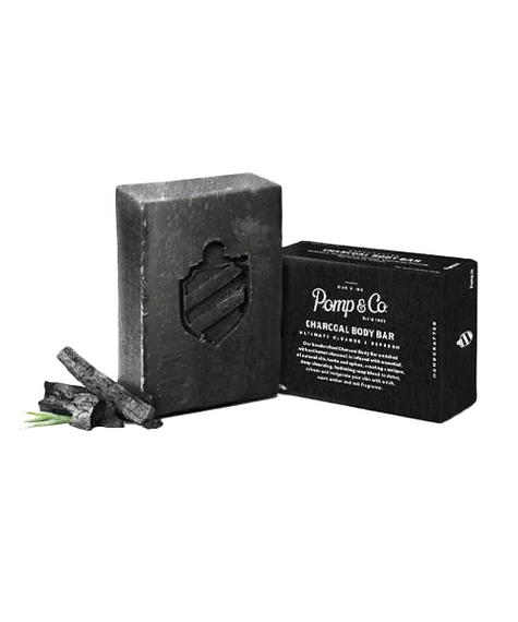 Pomp & Co.-Charcoal Body Bar Mydło do Ciała 120 g