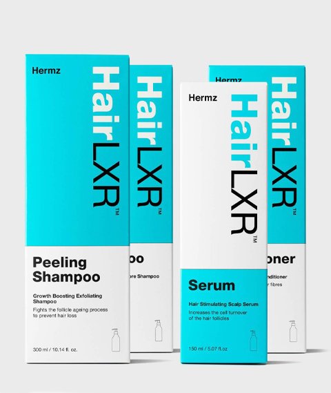 Hermz-Zestaw 4 kroków System Przeciwko Wypadaniu Włosów HairLXR