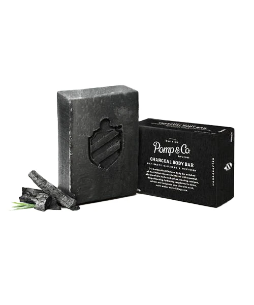 Pomp & Co.-Charcoal Body Bar Mydło do Ciała 130 g