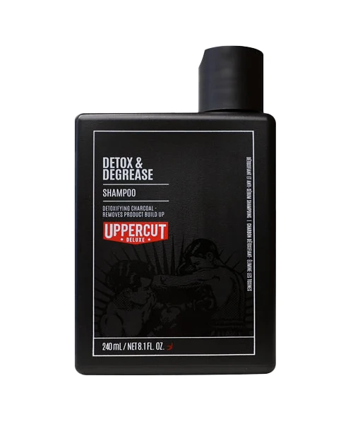 Uppercut Deluxe-Detox & Degrease Shampoo Oczyszczający Szampon do Włosów 240ml